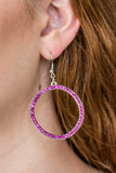 Paparazzi VINTAGE VAULT "Stoppin Traffic" Pink Earrings Paparazzi Jewelry