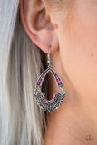Paparazzi VINTAGE VAULT "Royal Engagement" Pink Earrings Paparazzi Jewelry