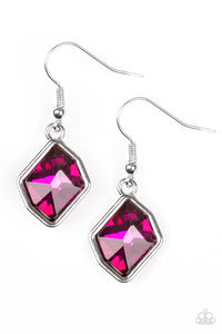 Paparazzi "Glow It Up" Pink Earrings Paparazzi Jewelry