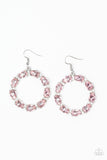 Paparazzi "Ring Around The Rhinestones" Pink Earrings Paparazzi Jewelry