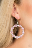 Paparazzi "Ring Around The Rhinestones" Pink Earrings Paparazzi Jewelry