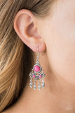 Paparazzi "No Place Like HOMESTEAD" Pink Earrings Paparazzi Jewelry