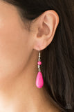 Paparazzi "Sandstone Sunflowers" Pink Earrings Paparazzi Jewelry