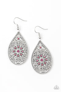 Paparazzi VINTAGE VAULT "Dinner Party Posh" Pink Earrings Paparazzi Jewelry