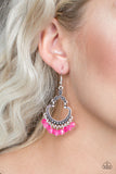 Paparazzi "Babe Alert" Pink Earrings Paparazzi Jewelry