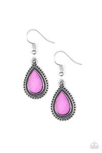 Paparazzi "Summer Vacay" Purple Earrings Paparazzi Jewelry