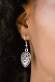 Paparazzi VINTAGE VAULT "Distance PASTURE" Purple Earrings Paparazzi Jewelry