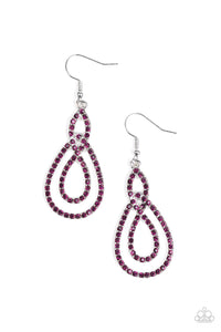 Paparazzi VINTAGE VAULT "Sassy Sophistication" Purple Earrings Paparazzi Jewelry