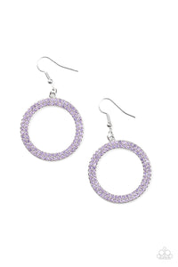 Paparazzi "Bubbly Babe" Purple Earrings Paparazzi Jewelry