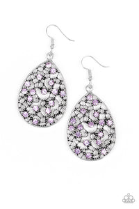 Paparazzi "Dazzling Dew" Purple Earrings Paparazzi Jewelry