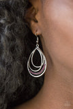 Paparazzi VINTAGE VAULT "Start Each Day With Sparkle" Purple Earrings Paparazzi Jewelry