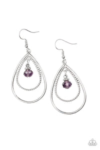 Paparazzi "REIGN On My Parade" Purple Earrings Paparazzi Jewelry