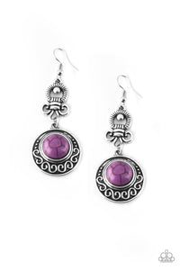 Paparazzi "Southern Serenity" Purple Earrings Paparazzi Jewelry
