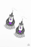 Paparazzi VINTAGE VAULT "Fiesta Flair" Purple Earrings Paparazzi Jewelry