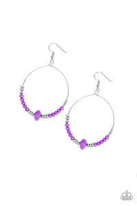 Paparazzi VINTAGE VAULT "Retro Rural" Purple Earrings Paparazzi Jewelry