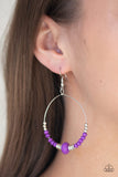 Paparazzi VINTAGE VAULT "Retro Rural" Purple Earrings Paparazzi Jewelry