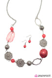 Paparazzi "Come As You Are" Coral Necklace & Earring Set Paparazzi Jewelry