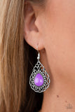 Paparazzi VINTAGE VAULT "Flirty Finesse" Purple Earrings Paparazzi Jewelry