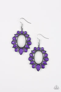 Paparazzi "Fashionista Flavor" Purple Earrings Paparazzi Jewelry