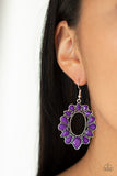 Paparazzi "Fashionista Flavor" Purple Earrings Paparazzi Jewelry