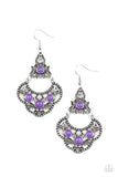 Paparazzi "Garden State Glow" Purple Earrings Paparazzi Jewelry