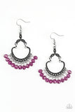 Paparazzi "Babe Alert" Purple Earrings Paparazzi Jewelry