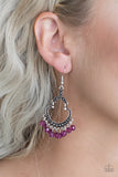 Paparazzi "Babe Alert" Purple Earrings Paparazzi Jewelry