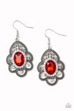Paparazzi "Reign Supreme" Red Earrings Paparazzi Jewelry