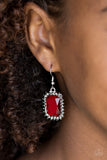 Paparazzi "Downtown Dapper" Red Earrings Paparazzi Jewelry