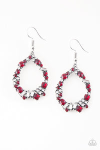 Paparazzi "Crushing Couture" Red Earrings Paparazzi Jewelry