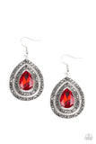 Paparazzi "Royal Squad" Red Earrings Paparazzi Jewelry