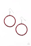 Paparazzi VINTAGE VAULT "Stoppin Traffic" Red Earrings Paparazzi Jewelry