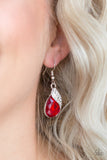 Paparazzi "Easy Elegance" Red Earrings Paparazzi Jewelry