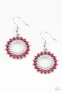 Paparazzi "Wreathed in Radiance" Red Earrings Paparazzi Jewelry