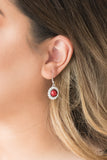 Paparazzi VINTAGE VAULT "Fashion Show Celebrity" Red Earrings Paparazzi Jewelry
