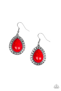 Paparazzi "Sahara Serenity" Red Earrings Paparazzi Jewelry