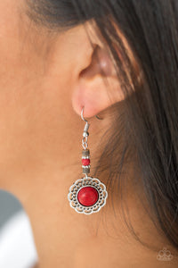 Paparazzi VINTAGE VAULT "Desert Bliss" Red Earrings Paparazzi Jewelry