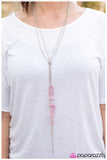 Paparazzi "Worth the Tassel" Pink Necklace & Earring Set Paparazzi Jewelry