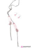 Paparazzi "Worth the Tassel" Pink Necklace & Earring Set Paparazzi Jewelry