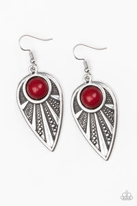 Paparazzi "Take A WALKABOUT" Red Earrings Paparazzi Jewelry