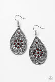 Paparazzi "Dinner Party Posh" Red Earrings Paparazzi Jewelry