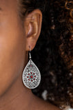 Paparazzi "Dinner Party Posh" Red Earrings Paparazzi Jewelry