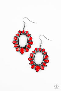 Paparazzi "Fashionista Flavor" Red Earrings Paparazzi Jewelry