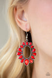 Paparazzi "Fashionista Flavor" Red Earrings Paparazzi Jewelry