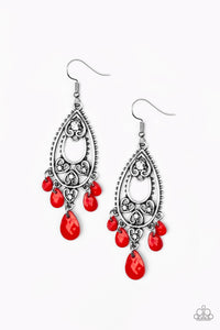 Paparazzi "Fashion Flirt" Red Earrings Paparazzi Jewelry