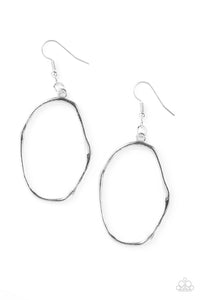 Paparazzi VINTAGE VAULT "Eco Chic" Silver Earrings Paparazzi Jewelry