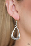 Paparazzi VINTAGE VAULT "Trending Texture" Silver Earrings Paparazzi Jewelry