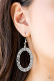 Paparazzi VINTAGE VAULT "Go Down In Glitter" Silver Earrings Paparazzi Jewelry