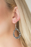Paparazzi VINTAGE VAULT "Crushing Couture" Silver Earrings Paparazzi Jewelry