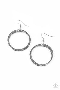 Paparazzi VINTAGE VAULT "Wildly Wild-lust" Silver Earrings Paparazzi Jewelry